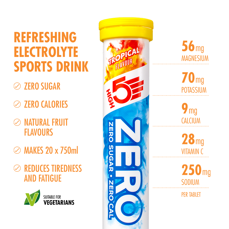 Zero Tablets ZERO | Electrolyte Drink Tablets | Sugar Free Hydration | HIGH5